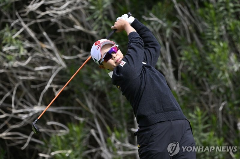 T모바일 매치플레이 첫날 김효주의 경기 모습 (출처=연합뉴스)
