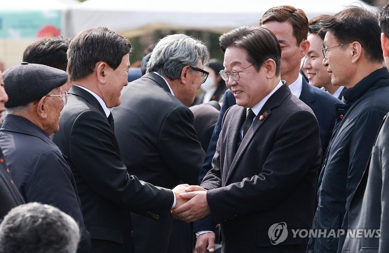 4·3 희생자 추념식 참석한 이재명 대표 (출처=연합뉴스)