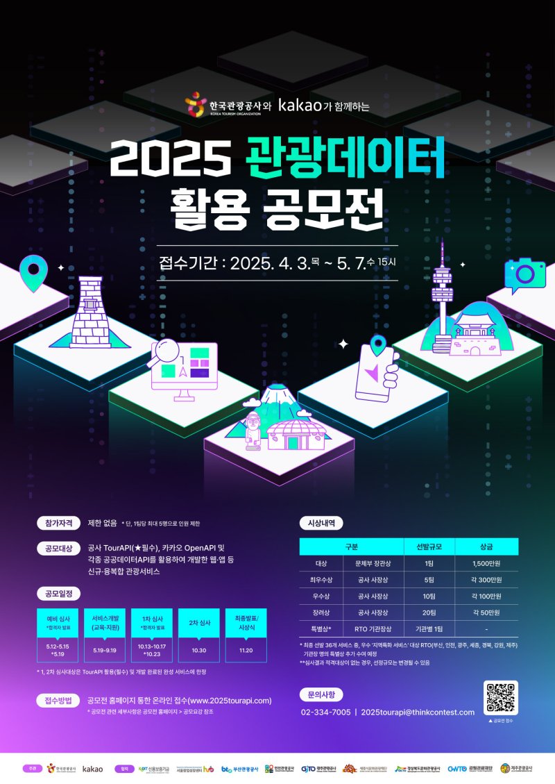 2025 관광데이터 활용 공모전 포스터(한국관광공사 제공)