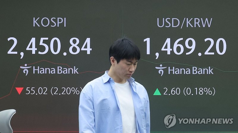 코스피 미 관세 충격에 급락 (출처=연합뉴스)