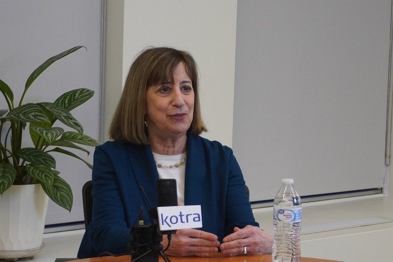 발언하는 웬디 커틀러 ASPI 부회장 (출처=연합뉴스)