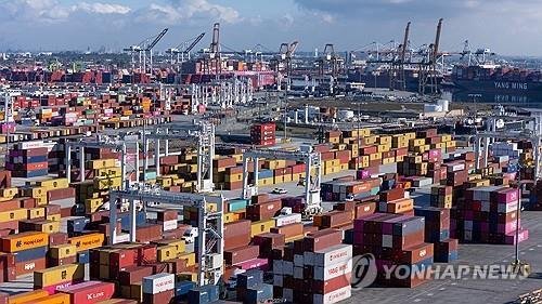 미국 로스앤젤레스항의 중국산 수입품 컨테이너 (출처=연합뉴스)