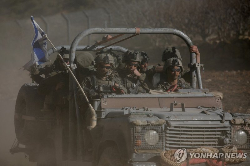 골란고원의 이스라엘군 (출처=연합뉴스)