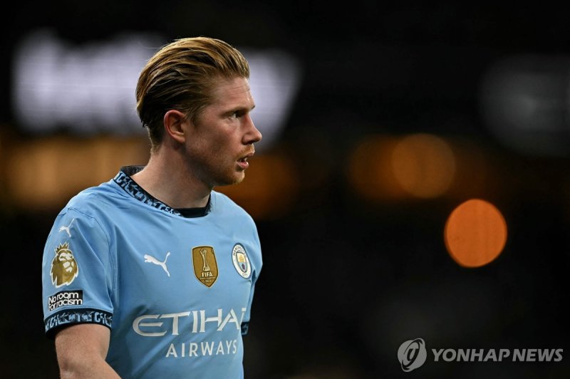올 시즌 후 맨시티와 작별하는 케빈 더브라위너. (출처=연합뉴스)