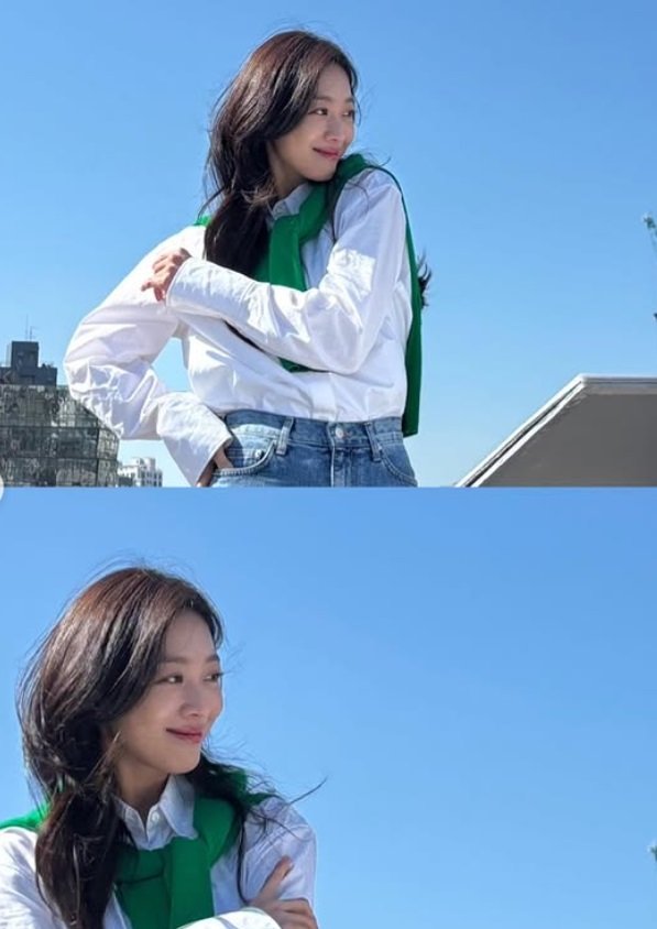 김수현 논란으로 드라마 연기됐지만…조보아 '밝은 미소'