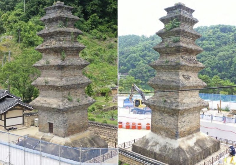 국보 '안동 법흥사지 칠층전탑' 세부 모습 (출처=연합뉴스)