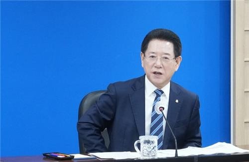 실국장 정책협의회서 발언하는 김영록 전남지사 (출처=연합뉴스)
