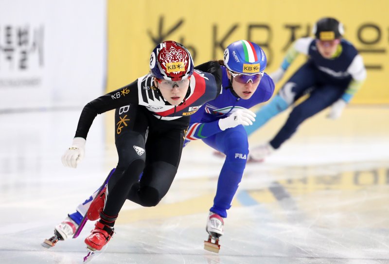 쇼트트랙 1차 선발전 1500m에서 우승한 노도희(화성시청). /뉴스1 DB ⓒ News1 이승배 기자
