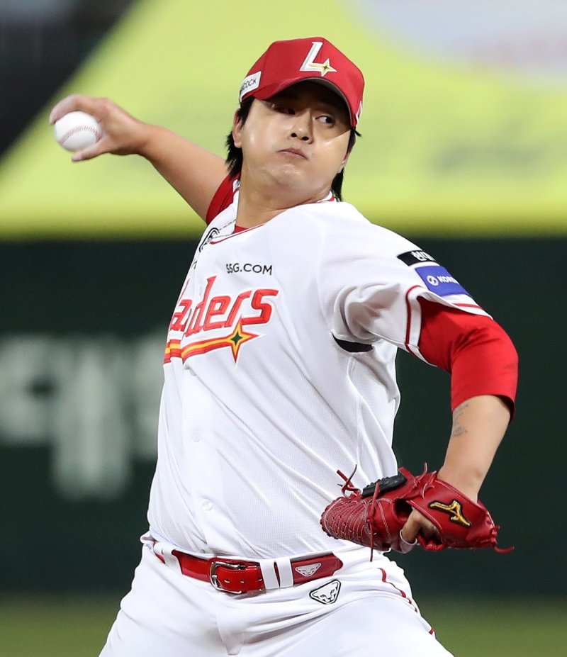 [서울=뉴시스] 프로야구 SSG 랜더스의 김민. (사진 = SSG 랜더스 제공) *재판매 및 DB 금지