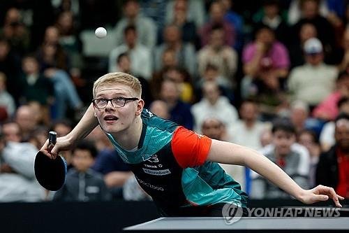 프랑스의 '탁구 천재' 펠릭스 르브렁 (출처=연합뉴스)