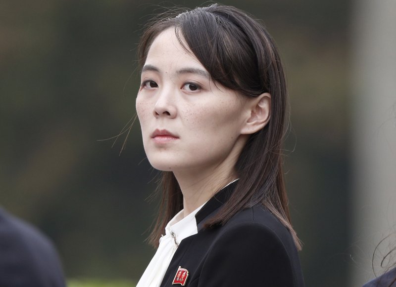 [하노이=AP/뉴시스]김여정 북한 노동당 부부장이 2019년 3월2일 베트남 하노이 호치민 묘소에서 열린 화환 헌화식에 참석한 모습. 2025.04.09.