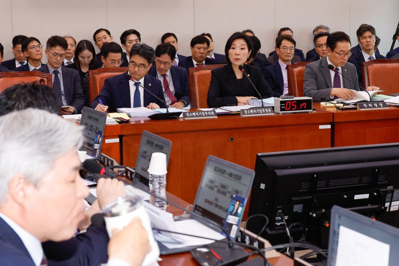 사진은 오영주 중소벤처기업부 장관이 지난해 국회 산업통상자원중소벤처기업위원회에서 열린 중소벤처기업부 특허청 등 종합 국정감사에서 답변하는 모습. ⓒ News1 안은나 기자