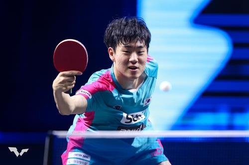 WTT 대회에 출전한 남자 탁구 기대주 오준성 (출처=연합뉴스)