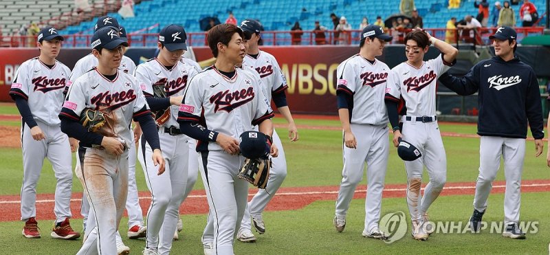 2024년 프리미어12에 출전한 한국 야구 대표팀 (출처=연합뉴스)