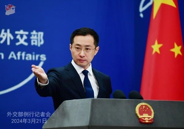 린젠 중국 외교부 대변인 (출처=연합뉴스)