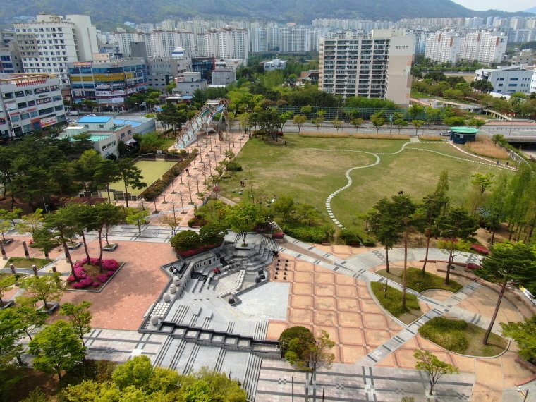 부산 기장군 정관 중앙공원 전경(기장군청 제공. 재판매 및 DB 금지)