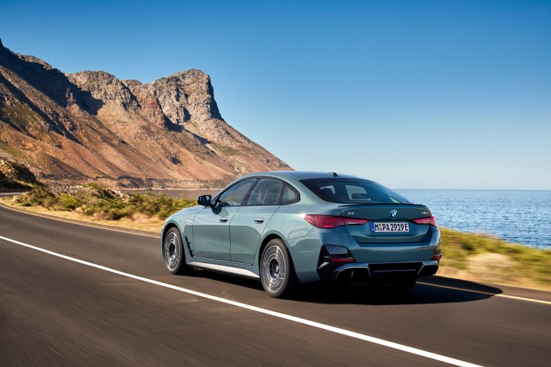 BMW 고성능 순수전기 그란쿠페 '뉴i4 M50 x드라이브(Drive)' 모습(BMW코리아 제공).