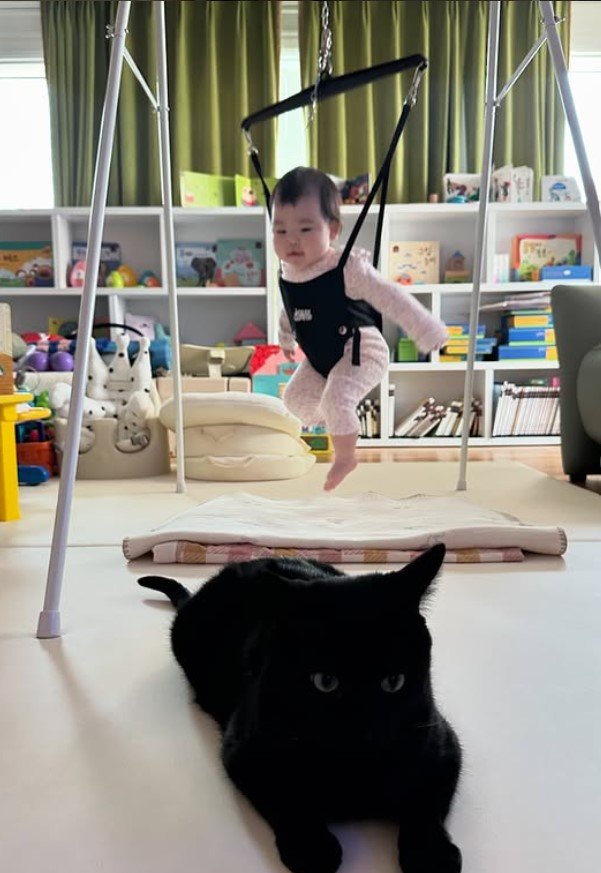 '70억家' 박수홍 딸 폭풍 성장…"재이 곧 걷는다"