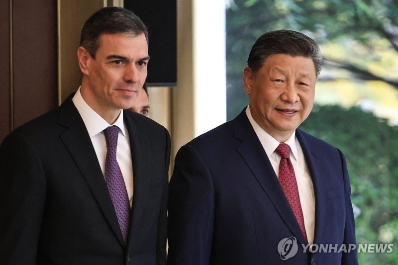 중국-스페인 정상회담 (출처=연합뉴스)