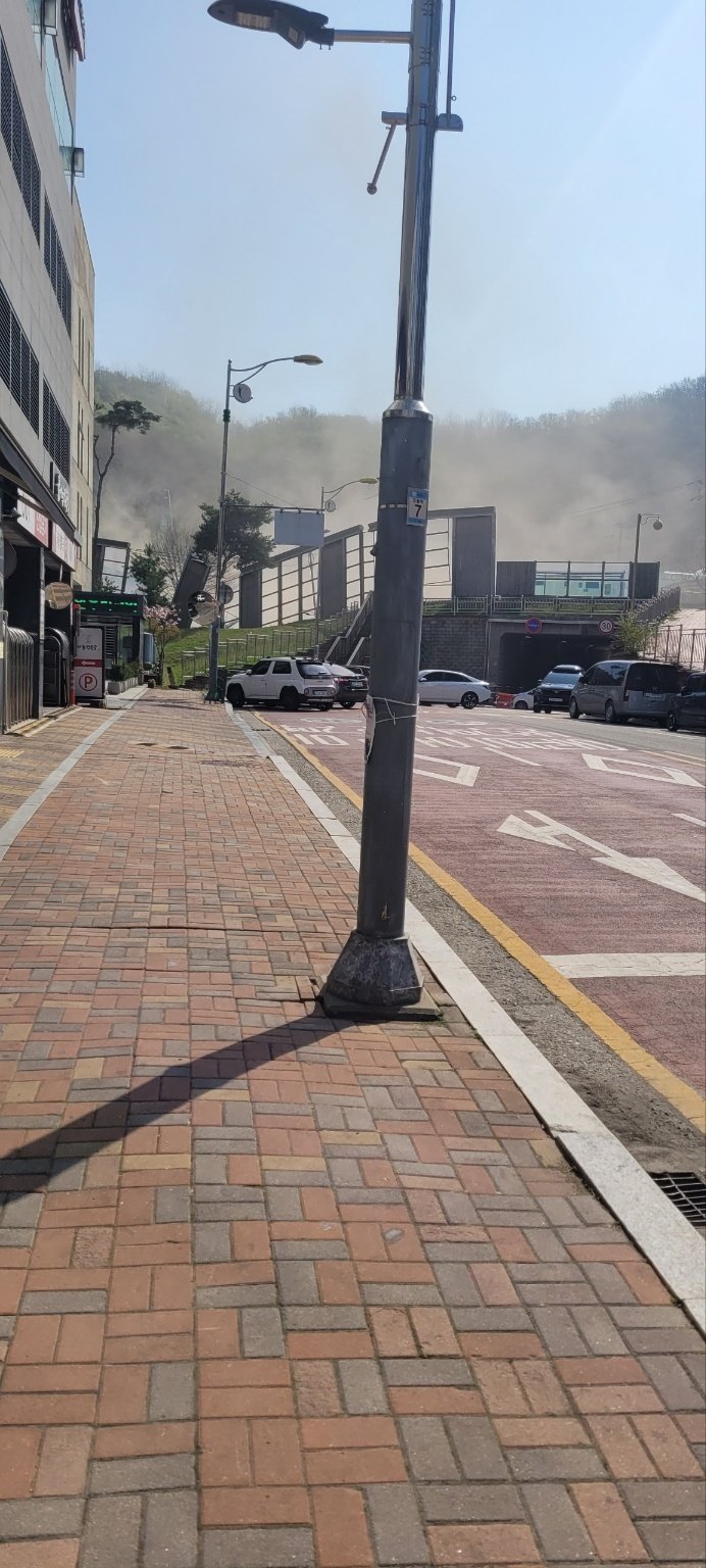 광명 일직동 신안산선 붕괴 현장.(독자제공)