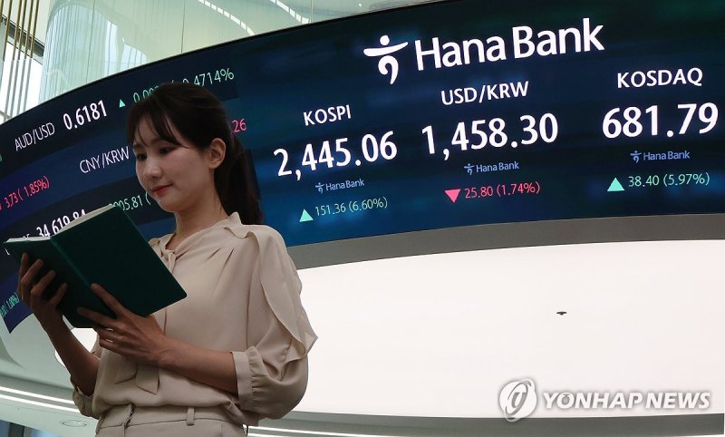 코스피·코스닥 지수, 미 관세유예에 나란히 반등 (출처=연합뉴스)