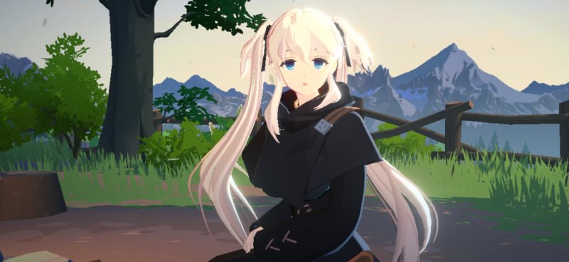 게임의 간판 미소녀 캐릭터인 조력자 '나오'(마비노기 모바일 스크린샷 갈무리)/뉴스1