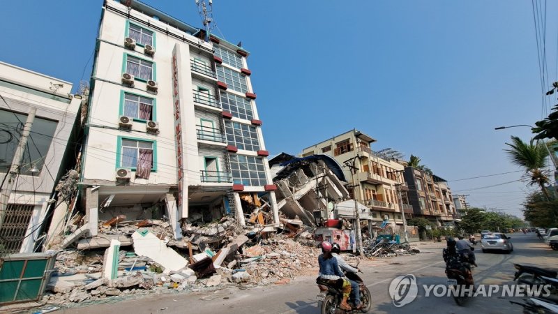 미얀마 지진 (출처=연합뉴스)
