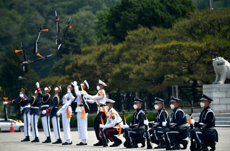 '현충문 정례 군(軍) 의장행사' 자료사진. (국가보훈부 제공)