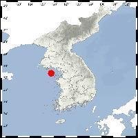 13일 오전 10시 27분 인천 옹진군 연평도 남쪽 31㎞ 해역에서 규모 2.2 지진이 발생했다.(기상청 제공)