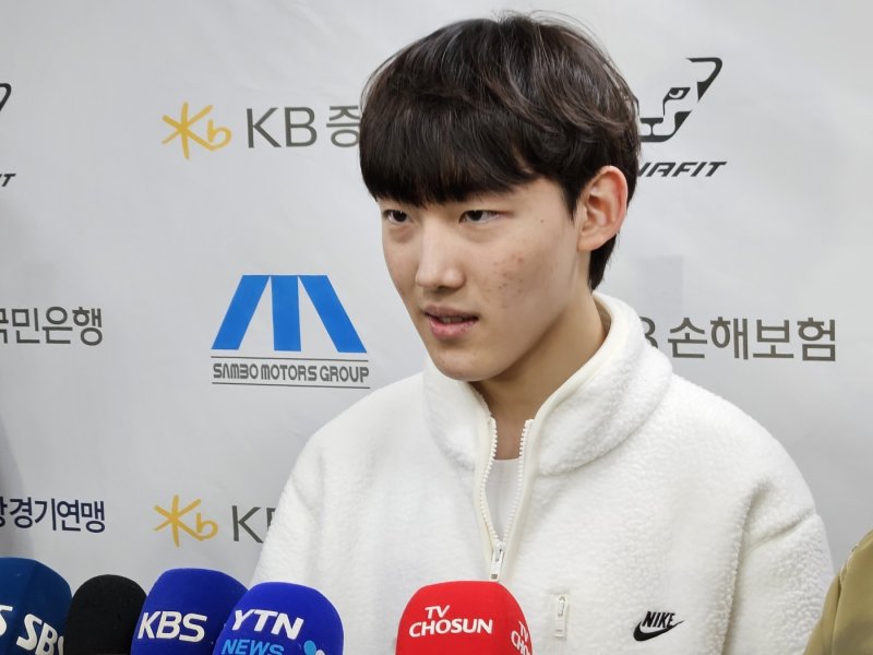쇼트트랙 국가대표 선발전 1위를 차지한 임종언ⓒ News1 안영준 기자