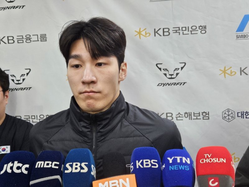 국가대표 선발전서 2위를 차지한 황대헌ⓒ News1 안영준 기자