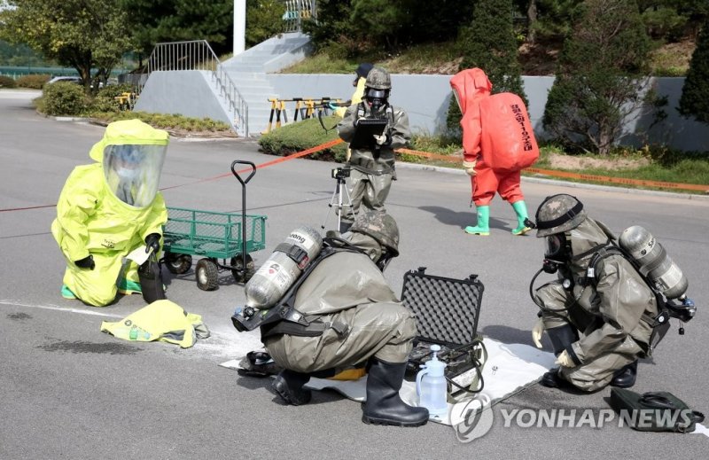 생화학 테러 반드시 막는다 (출처=연합뉴스)