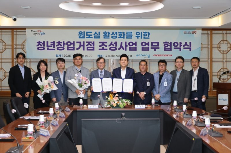 청년창업거점 조성사업 업무 협약 (출처=연합뉴스)