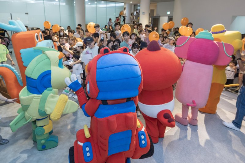 '제3회 ACCF 애니메이션 모꼬지: 찾아라! 애니메이션 친구들' 행사가 28일 광주 동구 국립아시아문화전당 어린이문화원 일대에서 열렸다. 2024.7.28/뉴스1 ⓒ News1 김태성 기자