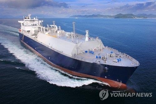 삼성중공업이 건조한 LNG 운반선 (출처=연합뉴스)