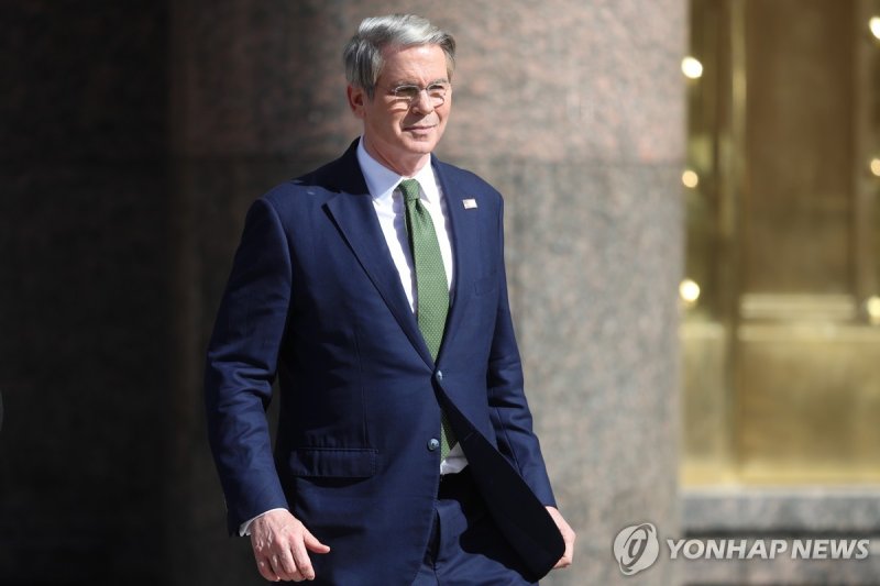 14일(현지시간) 아르헨티나 찾은 스콧 베선트 미 재무장관 (출처=연합뉴스)