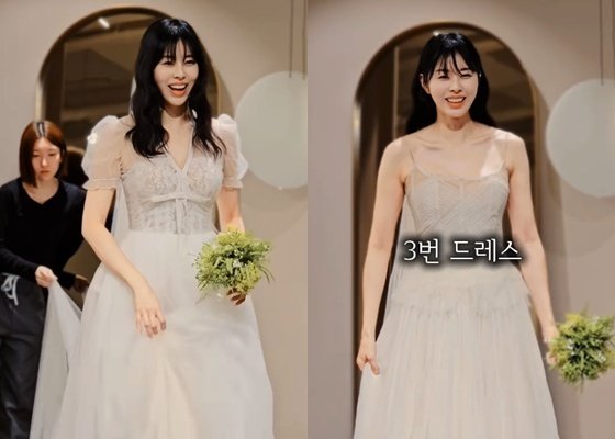 '6월 결혼' 서동주, 아름다운 웨딩드레스 자태…예비남편 완벽 리액션
