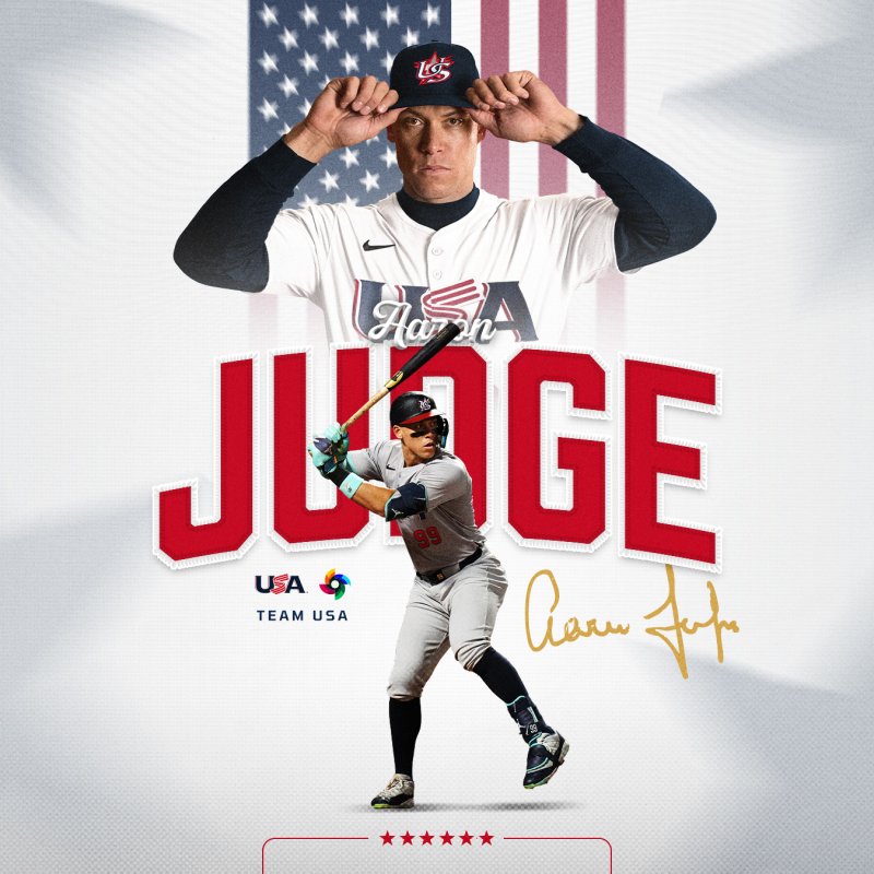 WBC 미국 대표팀 주장이 된 애런 저지.(USA Baseball SNS 캡처)