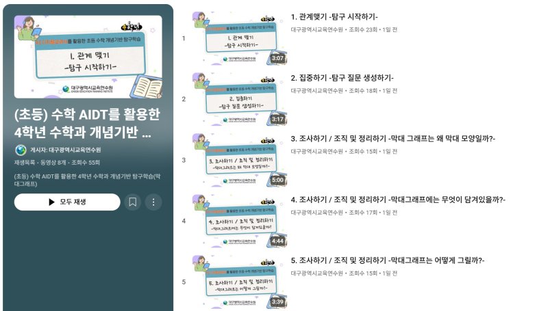 [대구=뉴시스] 대구교육연수원 'AIDT 활용한 개념기반 탐구학습 영상 자료' 보급 (사진=대구교육청 제공) photo@newsis.com *재판매 및 DB 금지