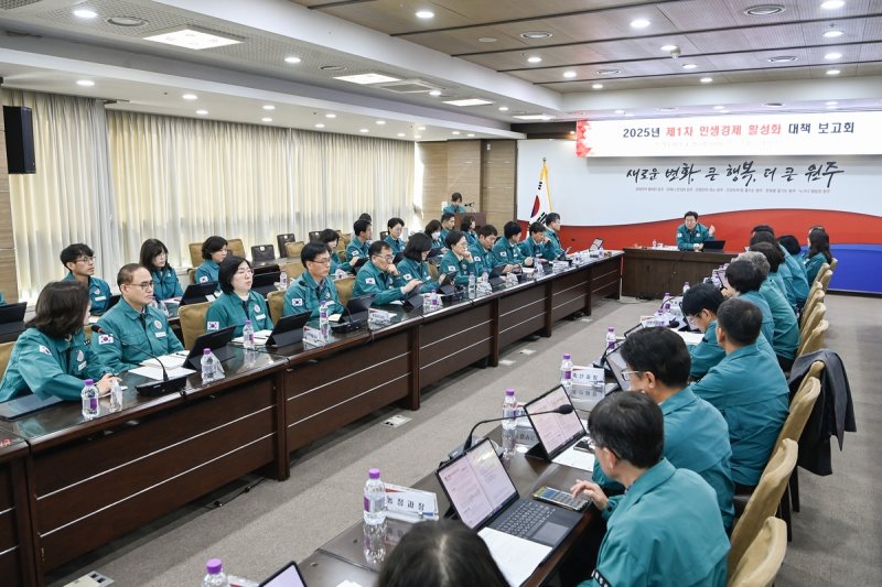 2025년 제1차 민생경제 활성화 대책보고회 (출처=연합뉴스)