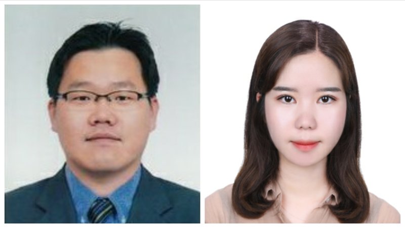 [대전=뉴시스] 왼쪽부터 국립한밭대 신소재공학과 정중희 교수와 강서인 연구원. (사진=국립한밭대 제공) *재판매 및 DB 금지