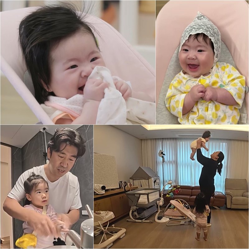 '누적상금 237억' 박인비, 생후 5개월 딸 공개…앙증 미소