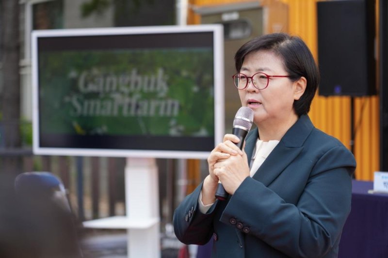 인사말 하는 이순희 강북구청장 (출처=연합뉴스)