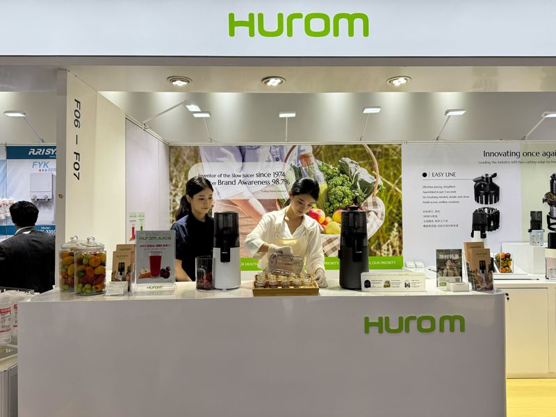 제137회 캔톤페어 전시장 내 휴롬 부스 전경. 휴롬 제공