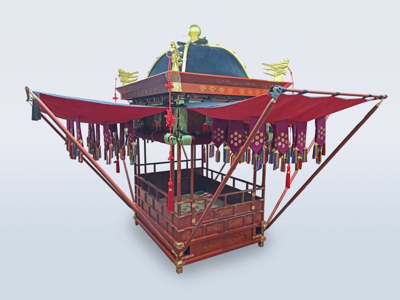 이번 환안제를 위해 특별히 제작된 신연(왕의 신주를 운반하는 가마로, 궁 밖에서 이동 시 사용)(국가유산청 제공)