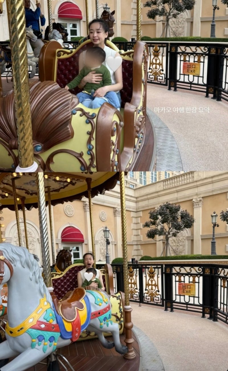 손연재, 1살 子과 마카오 여행…늘씬한 수영복 자태