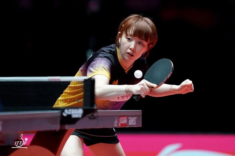 ITTF 여자 월드컵에 출전한 수비형 선수 서효원 (출처=연합뉴스)