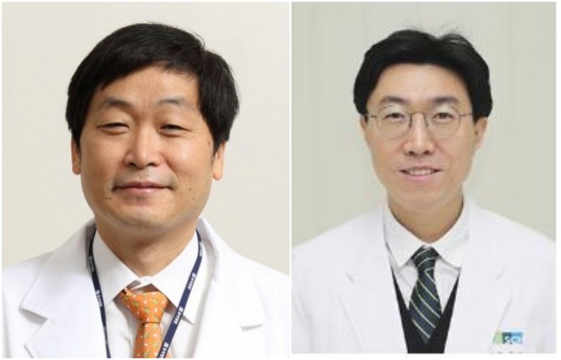 용인효자병원 곽용태 박사(왼쪽)와 순천향대 천안병원 양영순 교수 (출처=연합뉴스)