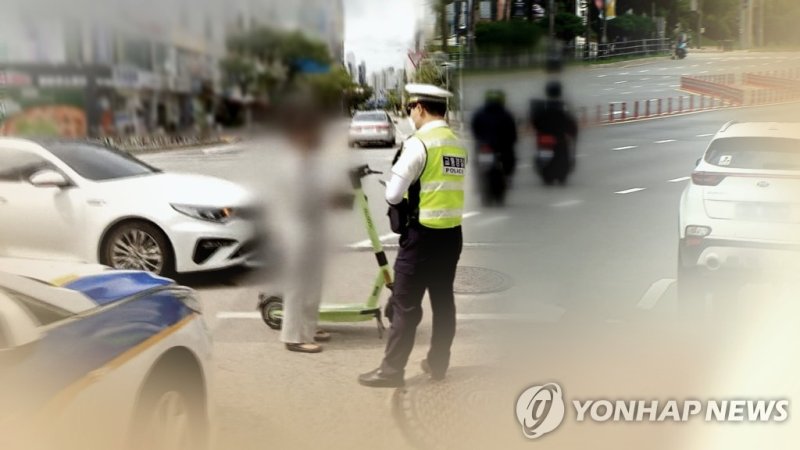 이륜차 단속 (출처=연합뉴스)