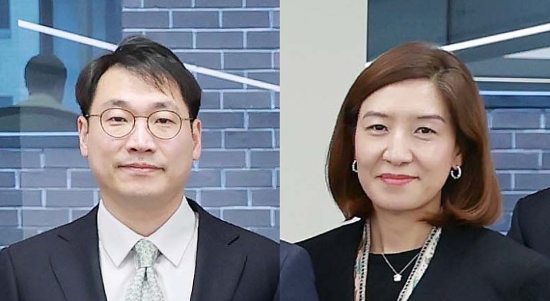 [서울=뉴시스]LG 워싱턴 사무소 황상연 소장(왼쪽)과 제현정 리더. 2025.04.18. photo@newsis.com *재판매 및 DB 금지